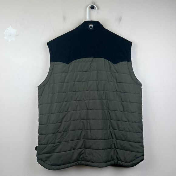 STS Ranchwear Men's Quilted Puffer Vest The River Insulated Full Zip Size XL - Picture 3 of 7